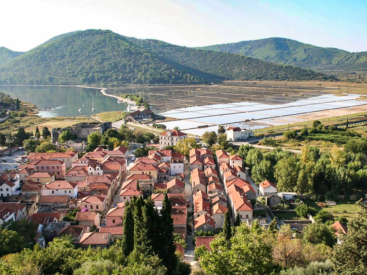 Ston village views in Croatia seen on a guided Dalmatian Differences Tour