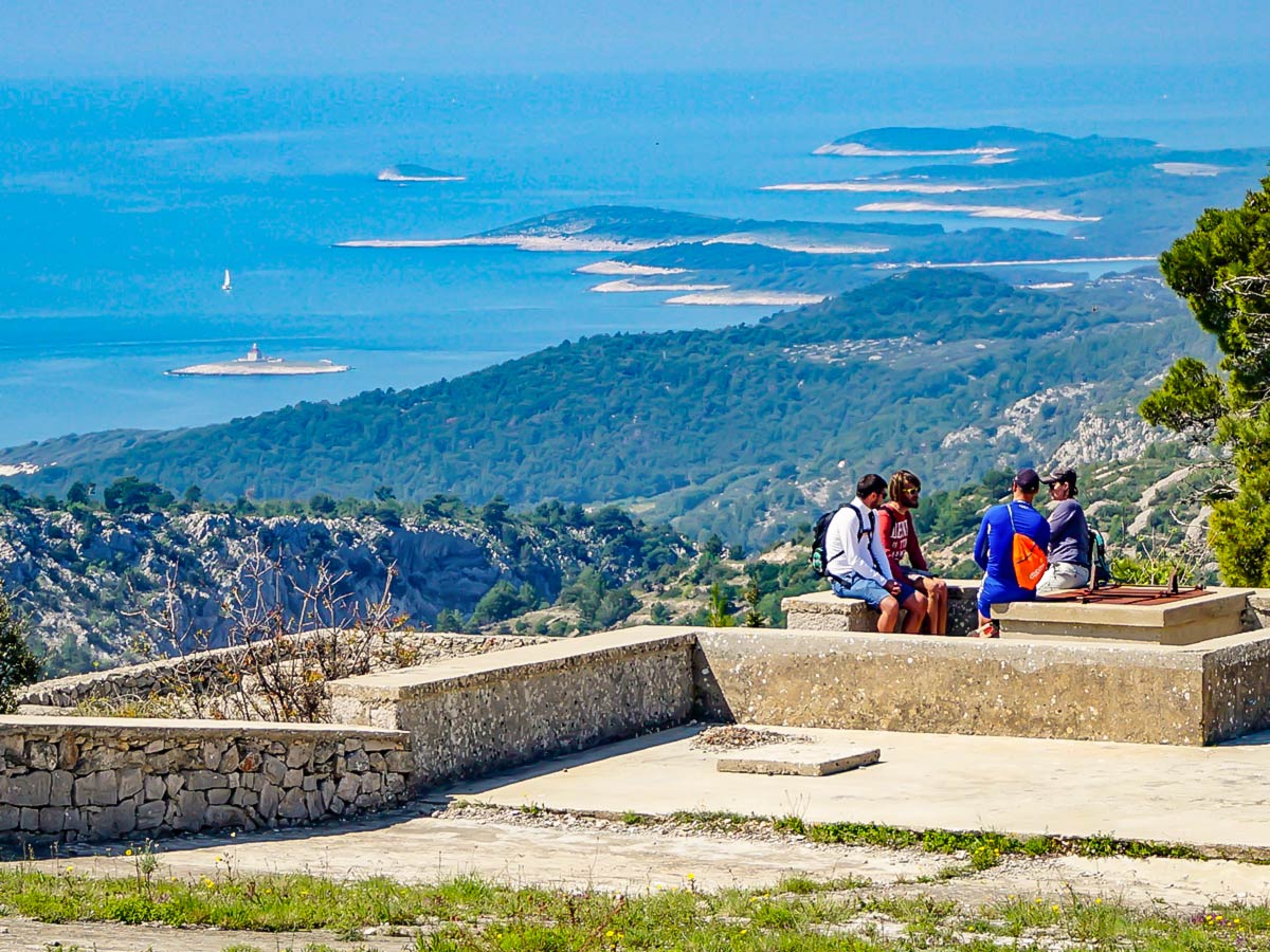 Panoramic views in Hvar Island on a guided Dalmatian Differences Tour in Croatia