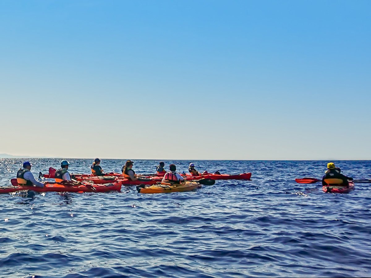 Sea kayaking adventure in Pakleni Islands near Hvar Croatia