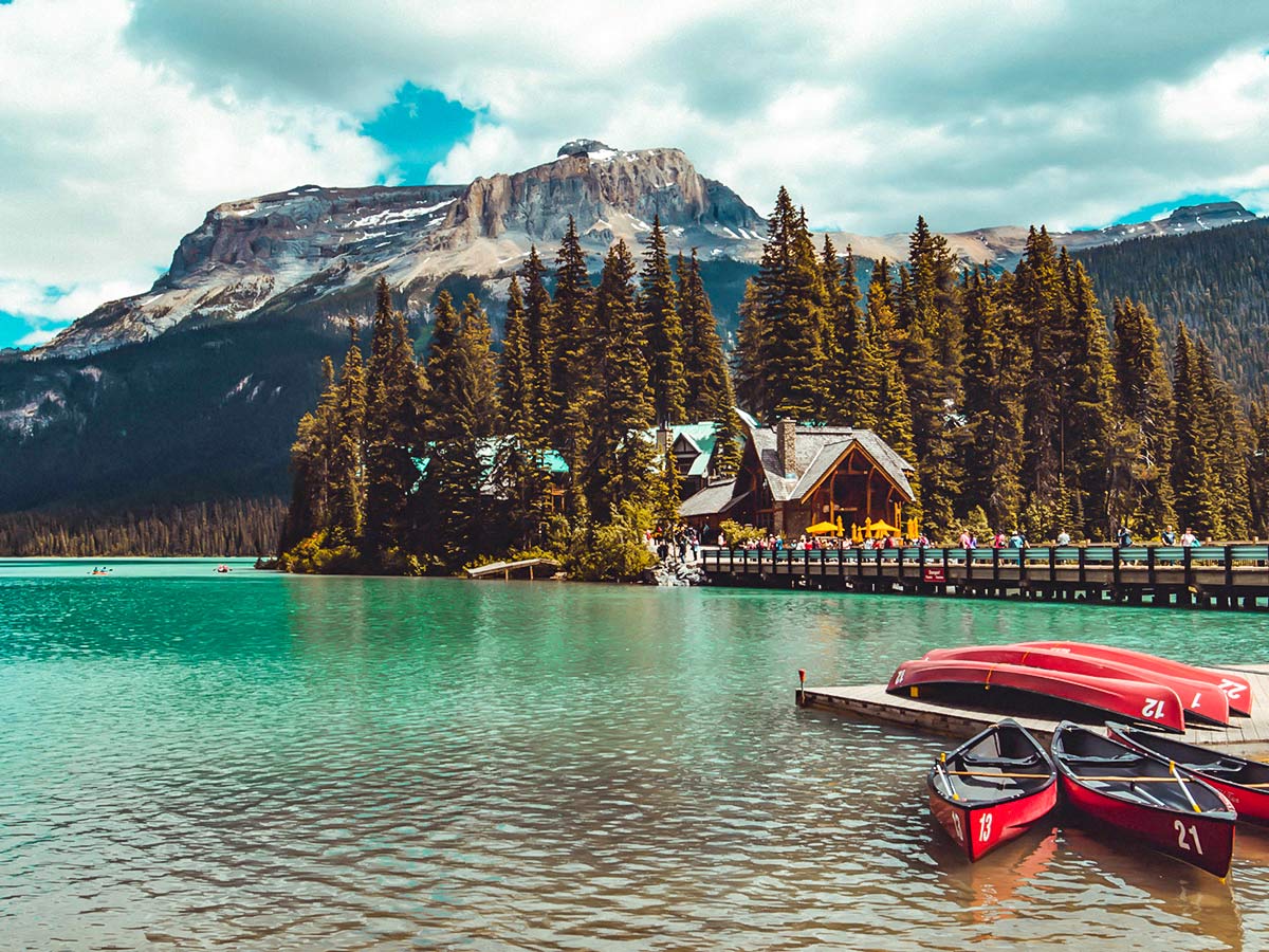Emerald Lake Lodge visited on a guided family adventure tour in Canada