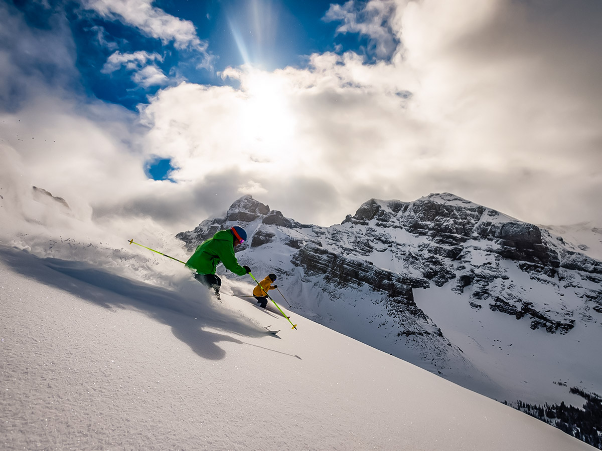 Backcountry ski in Canadian Rocky Mountains