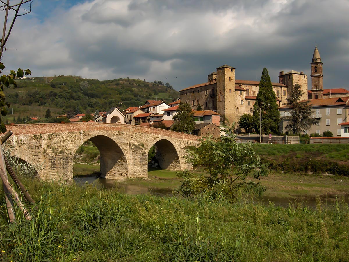 Beautiful Italian architecture along the trail of Barolo and Barbesca