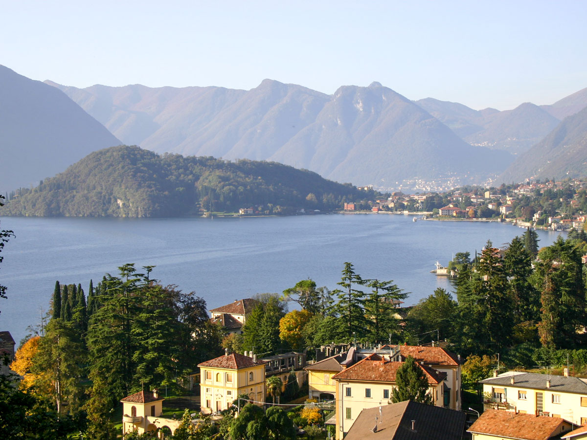 Beautiul views of Lake Como seen on self guided Lombardy Como and Lugano Walk