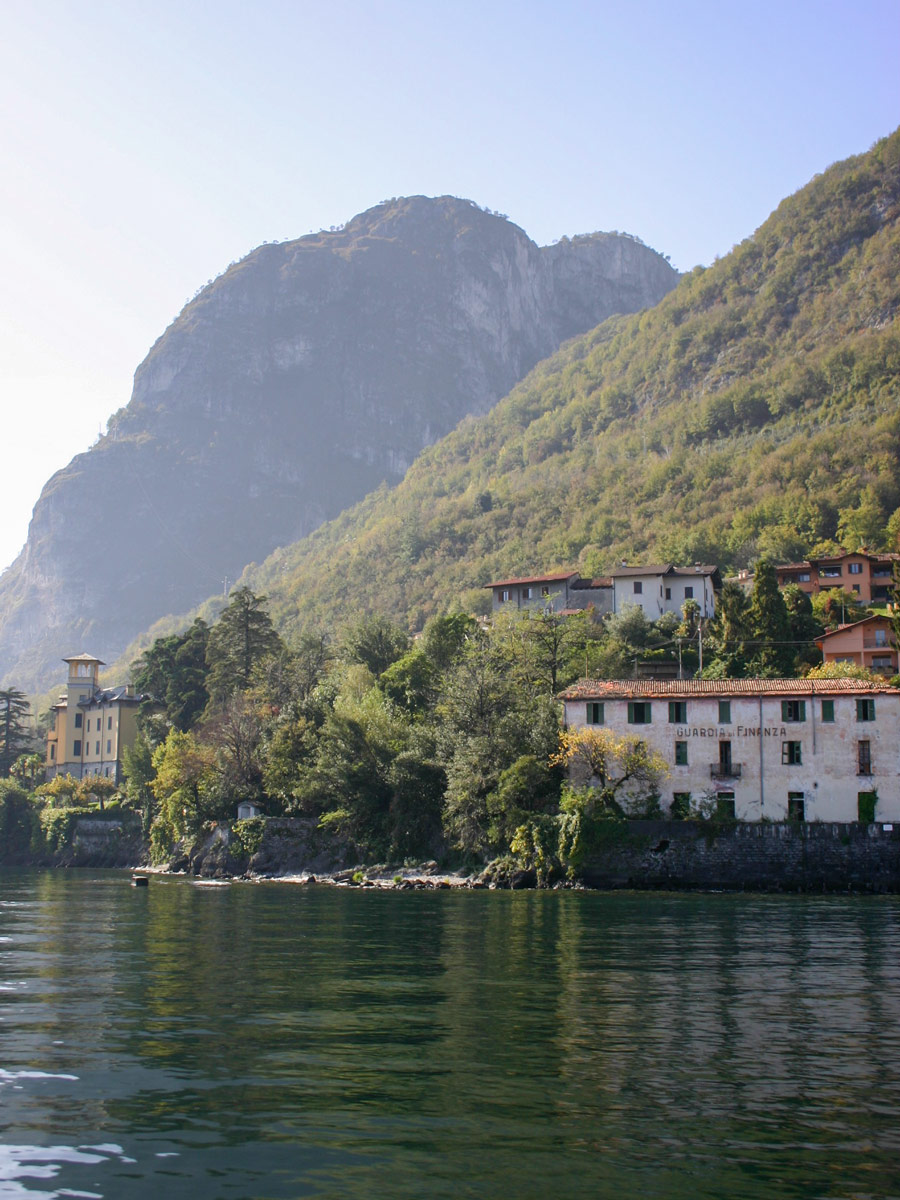 Views from the lake on self guided Lombardy Como and Lugano Walk Italy