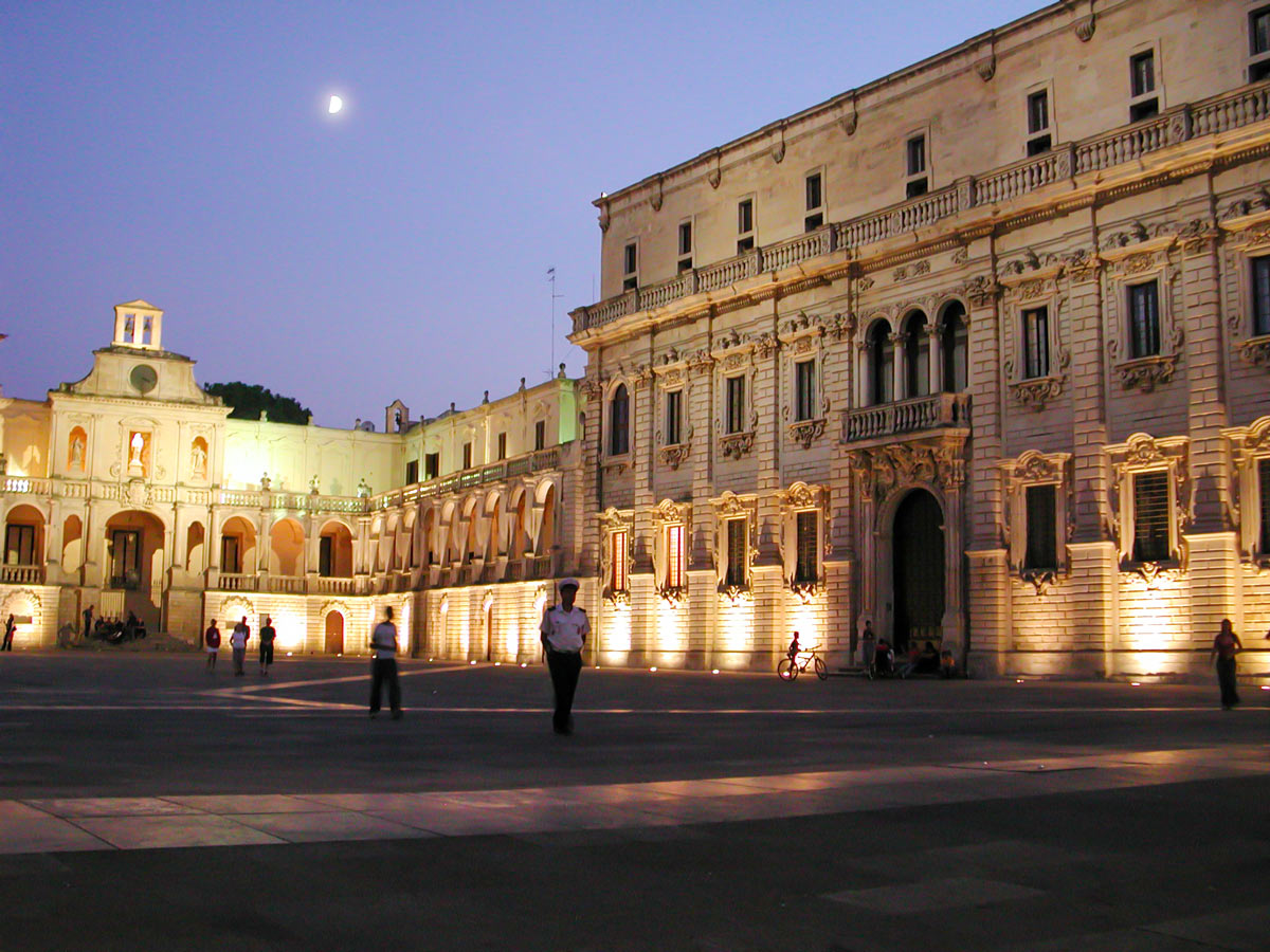 Duomo Seminario in Lecce visited on self guided Puglia biking tour