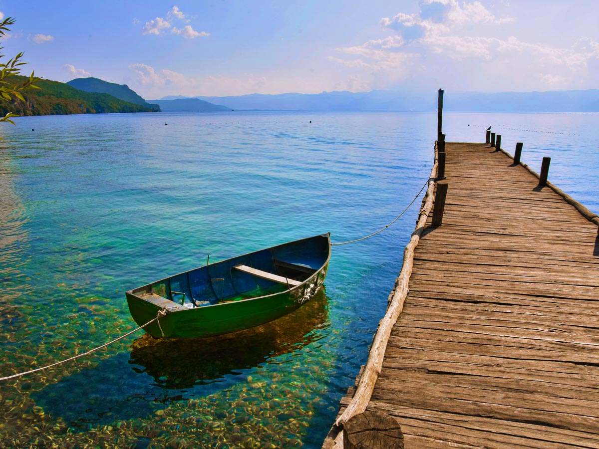 Bay of bones dock as seen on Grand Macedonia Hiking Tour