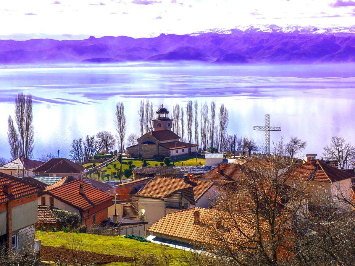 Hiking the two lakes tour in Macedonia includes visiting Elshani village near Ohrid Macedonia