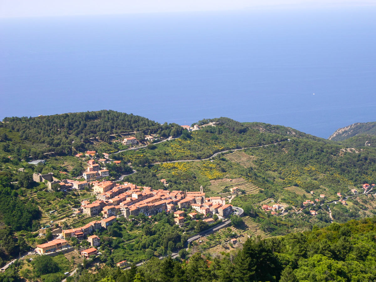 Views from the above on Elba Island