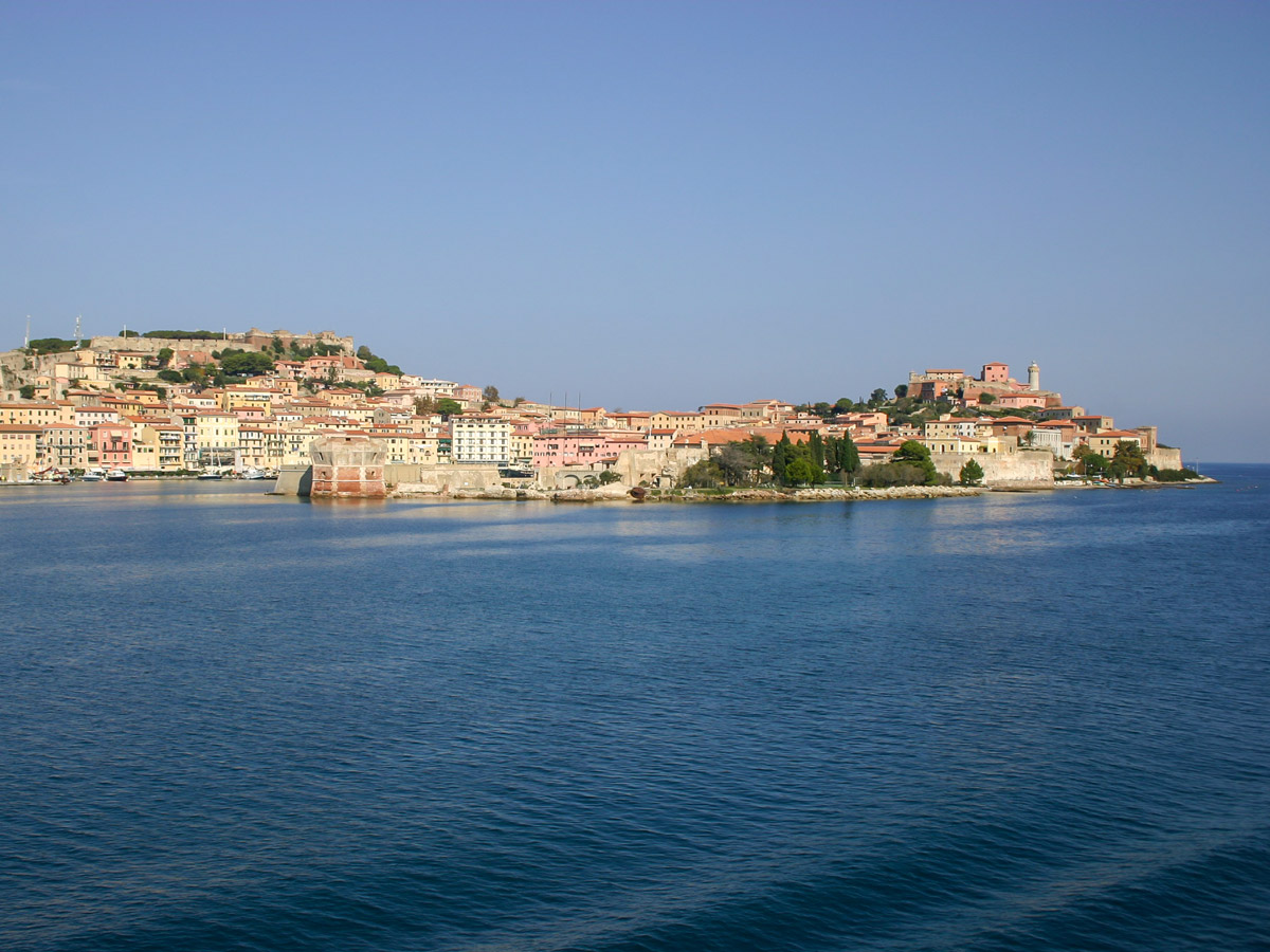 Portoferraio views from the water self guided walking tour in Elba Island Tuscany