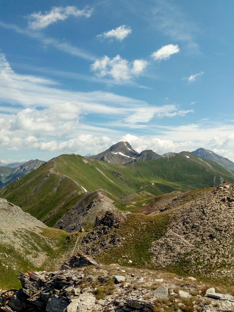 Mountain views seen on self guided Aosta Valley Hike in Italy