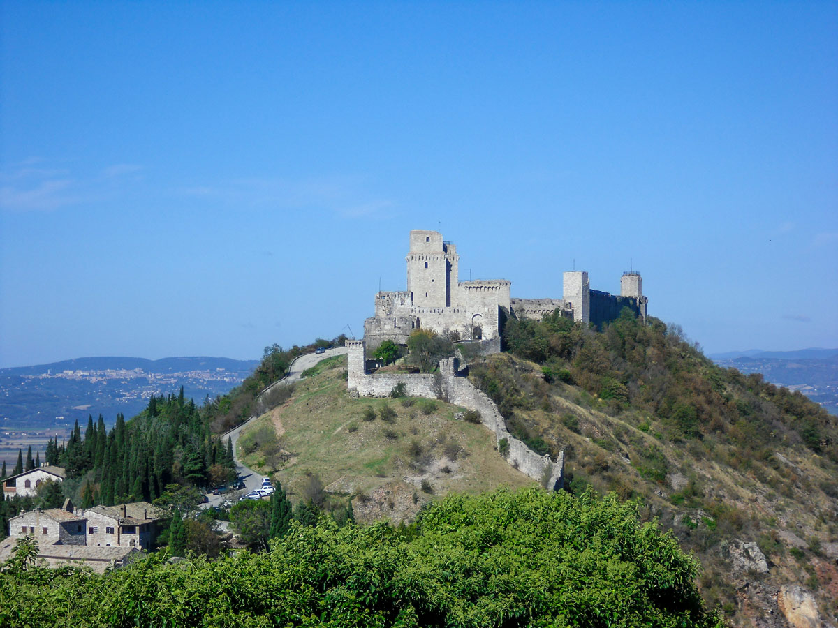Assisi fortess as seen on St