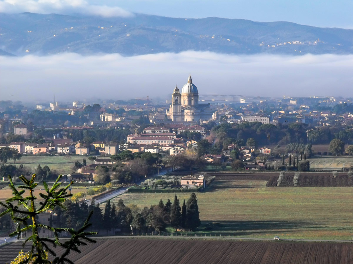 Assisi on St Maria degli Angeli Umbria Italy