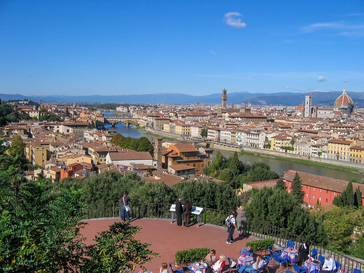 Firenze visited on self guided walking tour in Chianti Italy