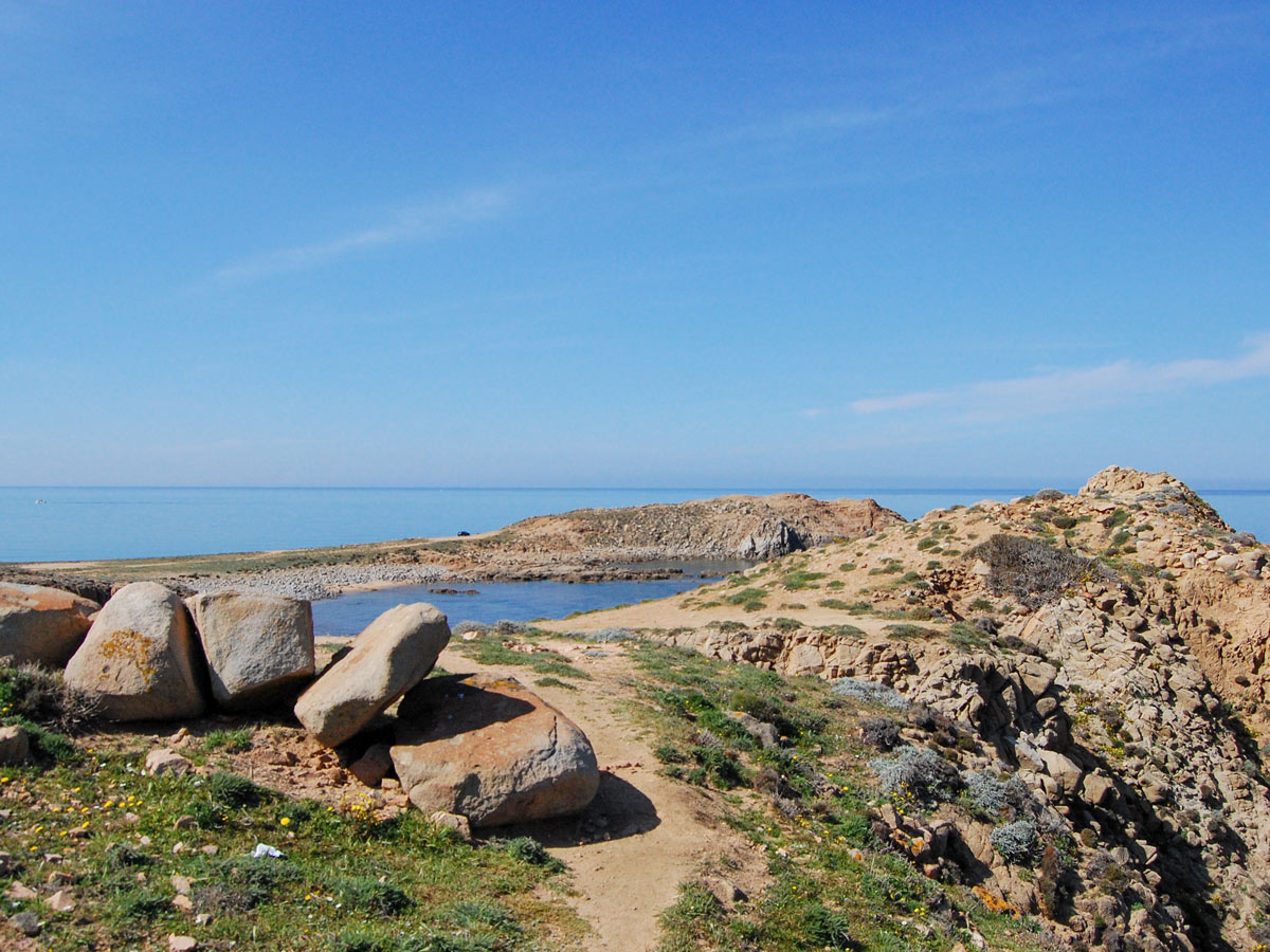 Beautiful landscapes seen on self guided biking tour in Sardinia