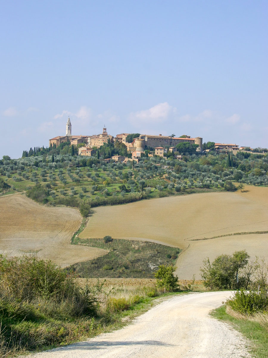 Biking path in Tuscany Val dOrcia