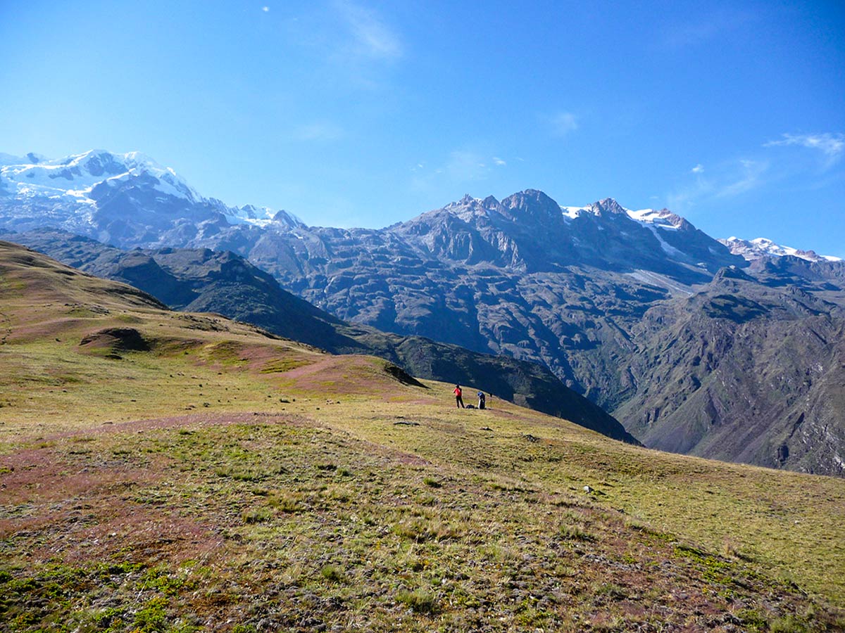 Beautiful mountain views from Cordillera Real Trek in Bolivia