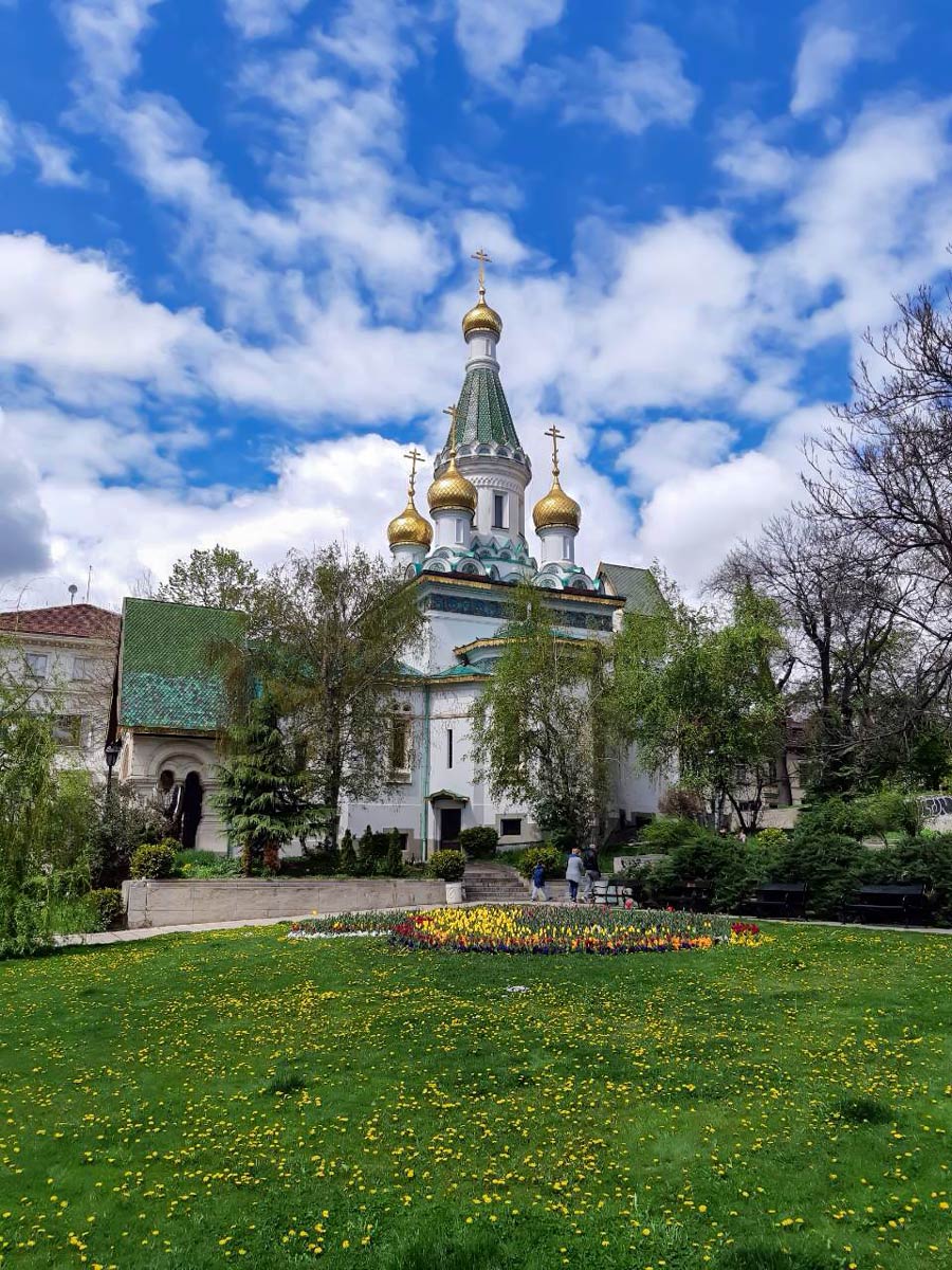 Russian church in Sofia Bulgaria