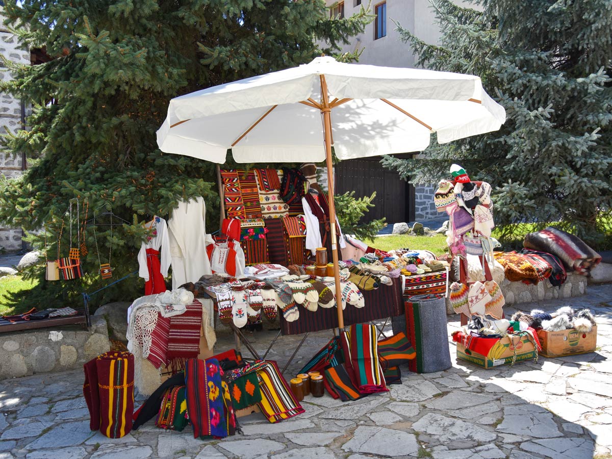 Small gift shop in Bansko Bulgaria Cycling with the Gods Tour