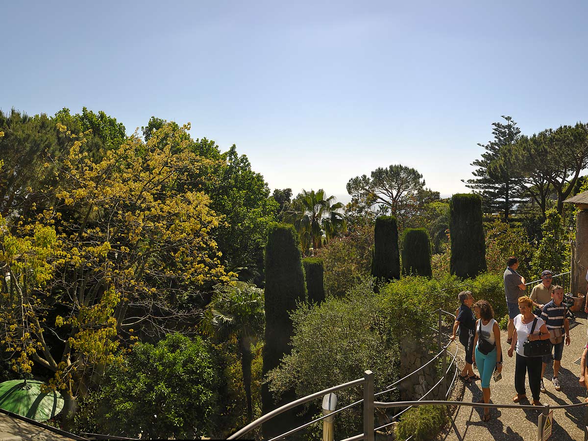 Panoramic views from hiking in Campania