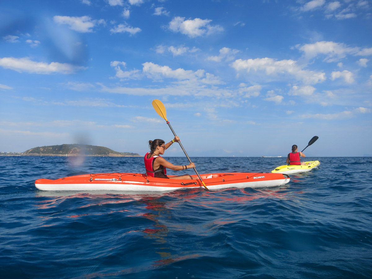 Kayaking in the Gulf of Naples is a very rewarding experience