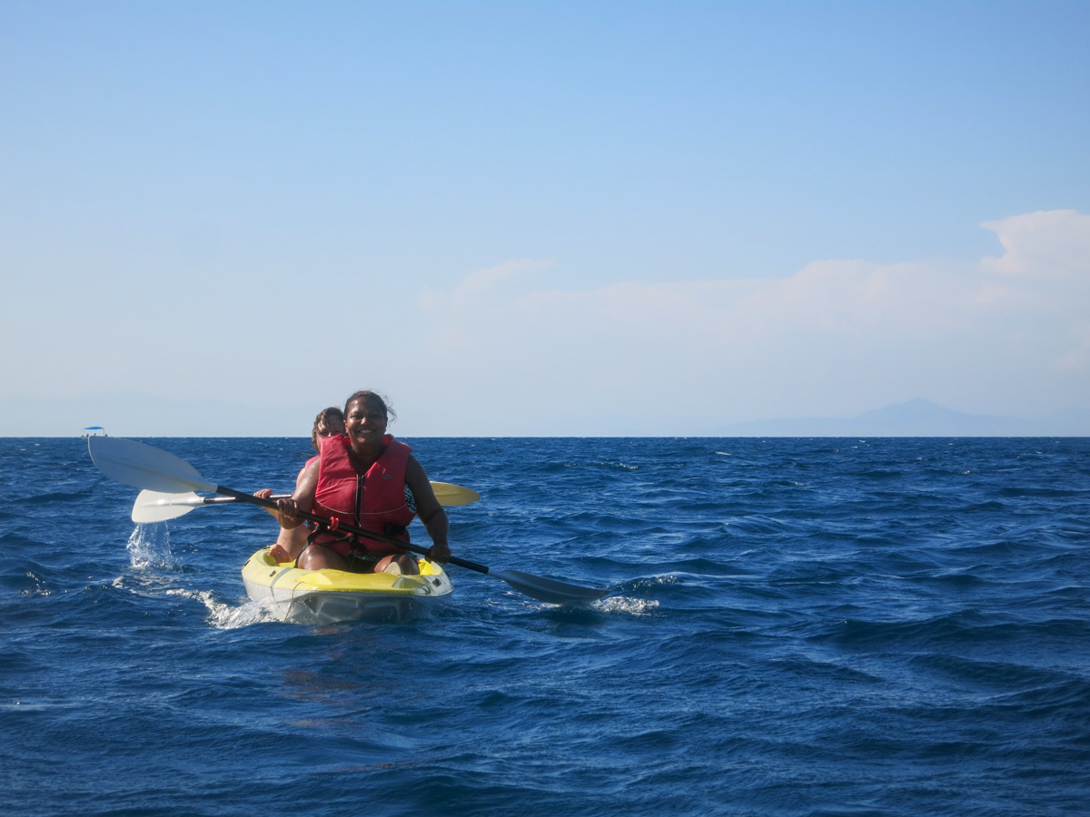 Kayak in Gulf of Naples while on Sorrento Peninsula Hike