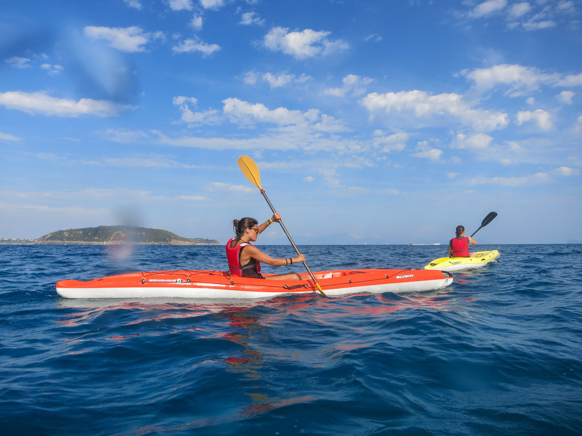 Kayaking in the Gulf of Naples is a very rewarding experience