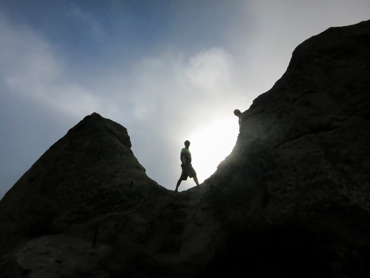 Hiker on the mountain on Gulf of Naples Walking Tour