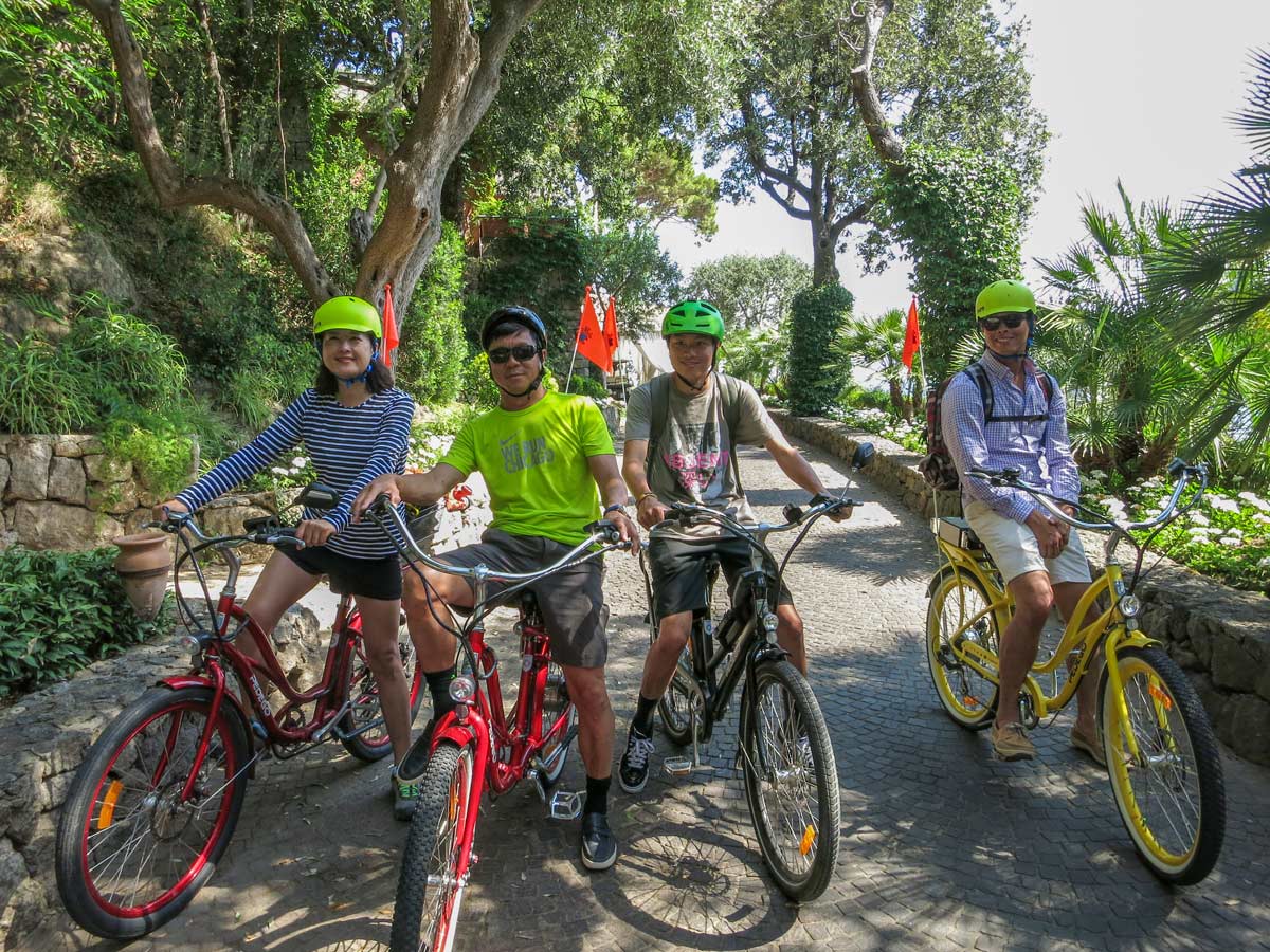 Ischia and Capri Walking Tour includes e biking in Ischia Island
