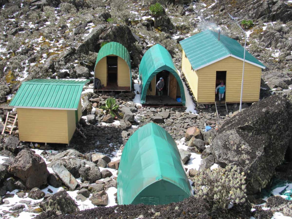 Margherita hut with a new dining hut