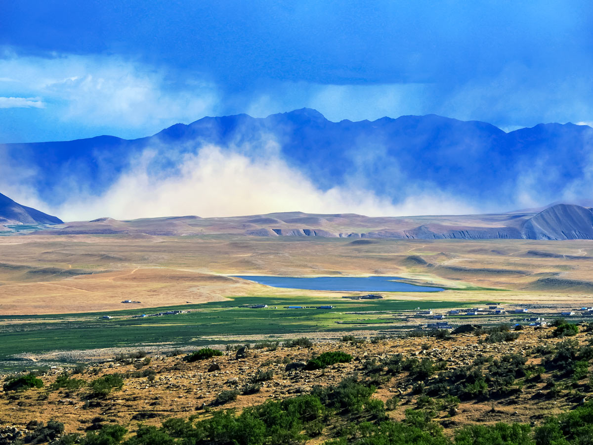 Yangbajing Valley seen along Great Bike tour in Central Tibet