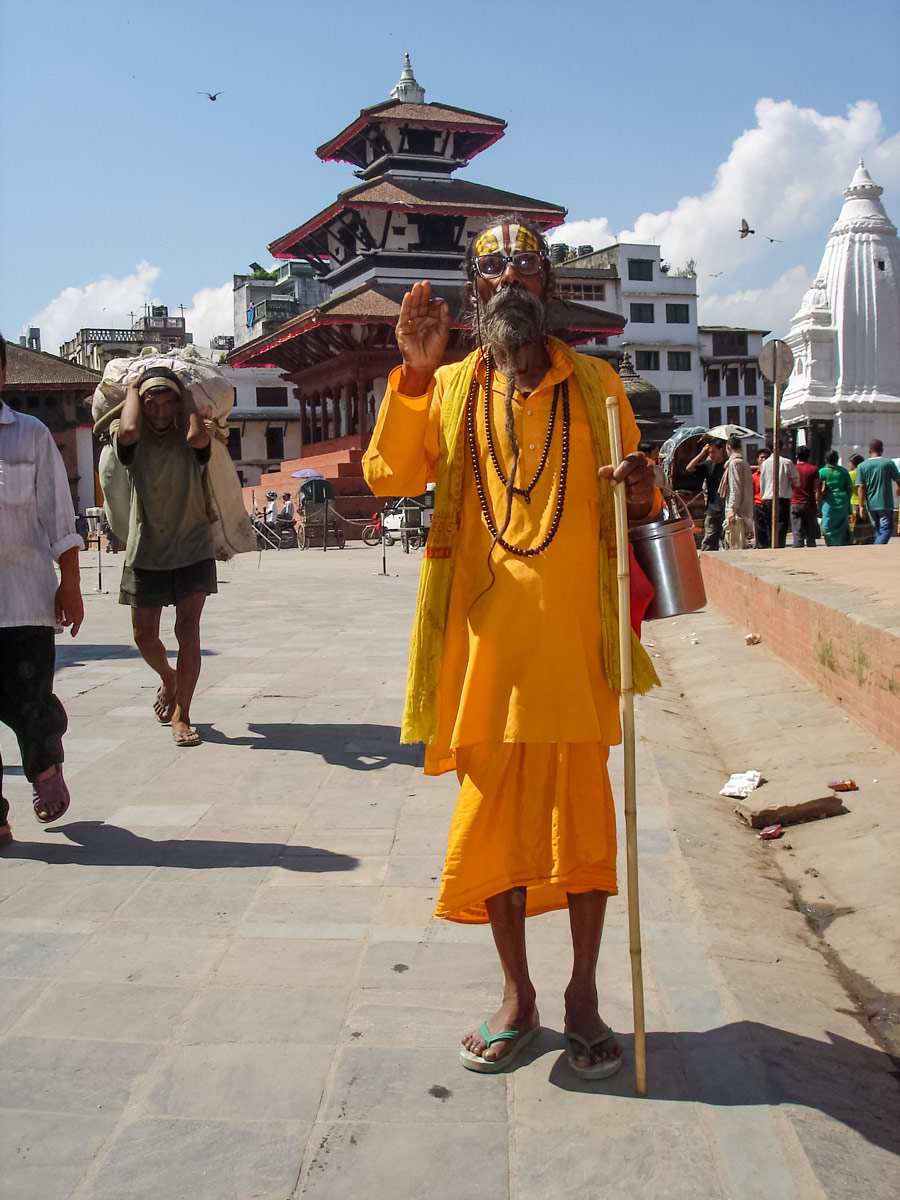 Ascetic Monk in Kathmandu Tibet