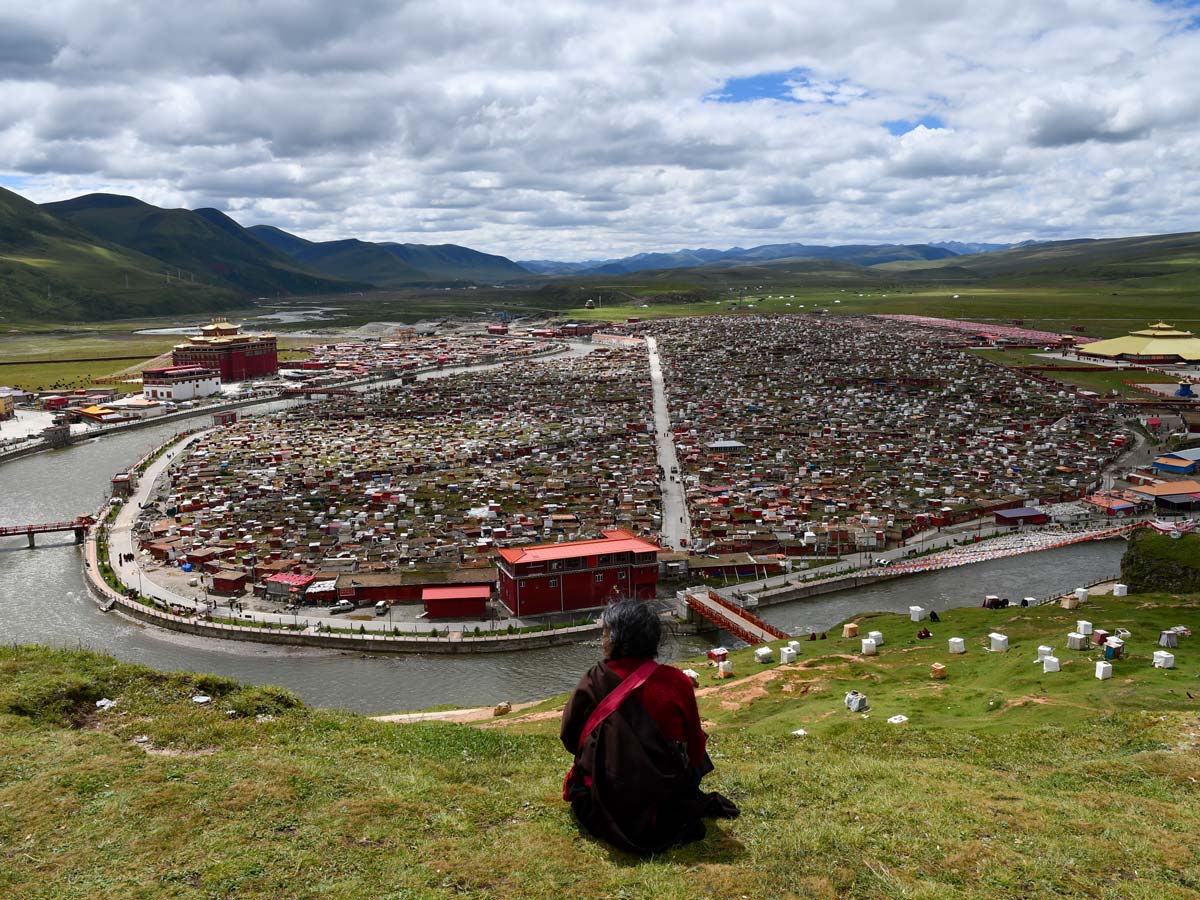 Yarchen Gar Buddhist monastery in West Sichuan