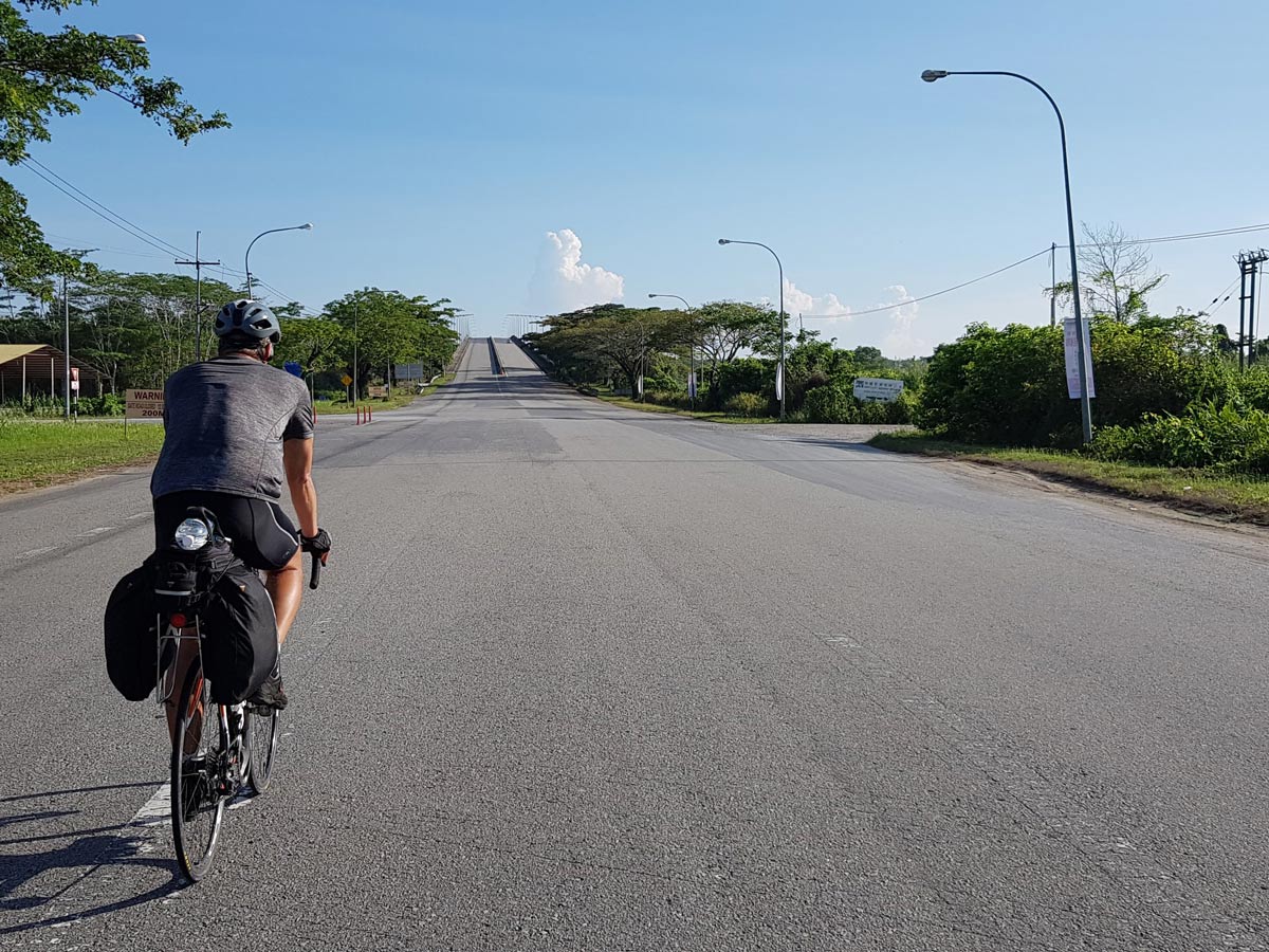 Beautiful road biking along Trans Borneo road bike tour Malaysia