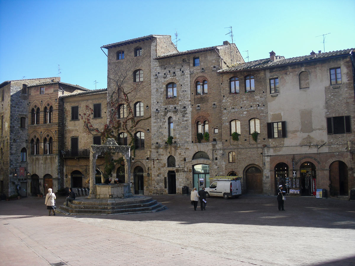 Beauitful oldtown visited on self-guided bike ride on Via francigena