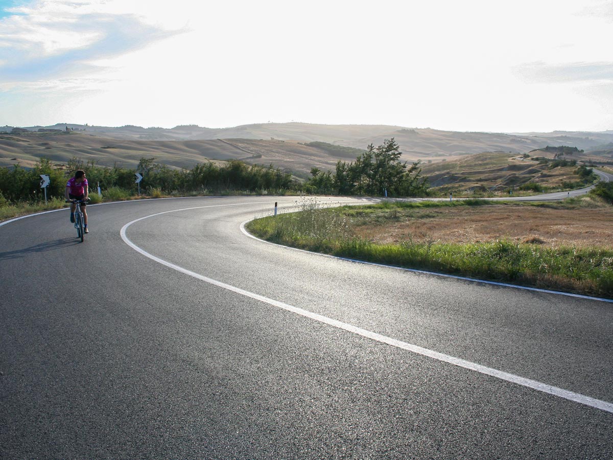 Road between Siena and Rome Via Francigena