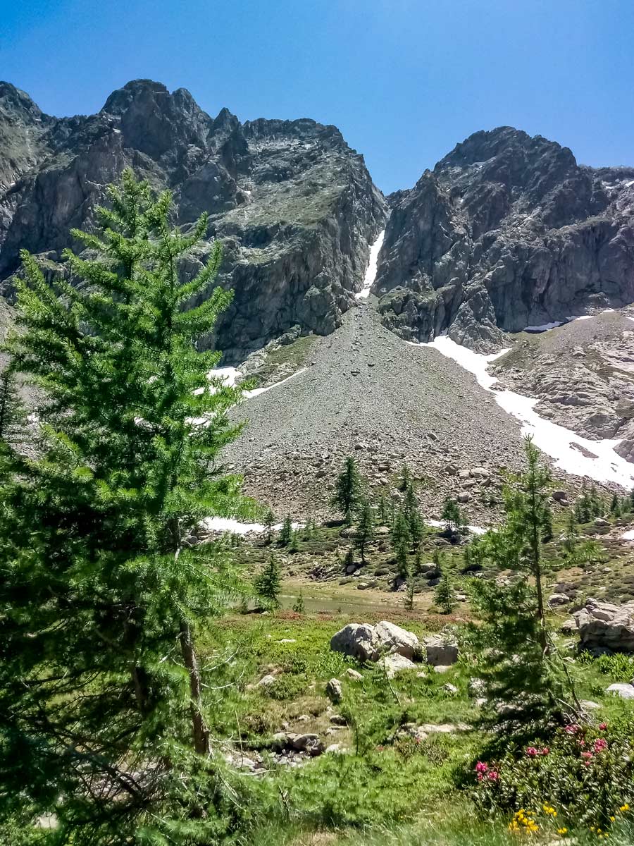 Backcountry mountain hiking seen along Neolithic tour France