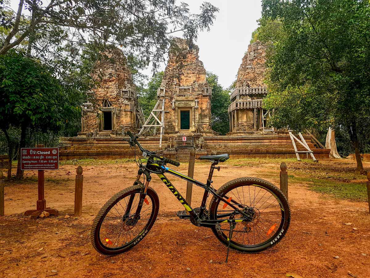 Bike at Angkor Wat complex