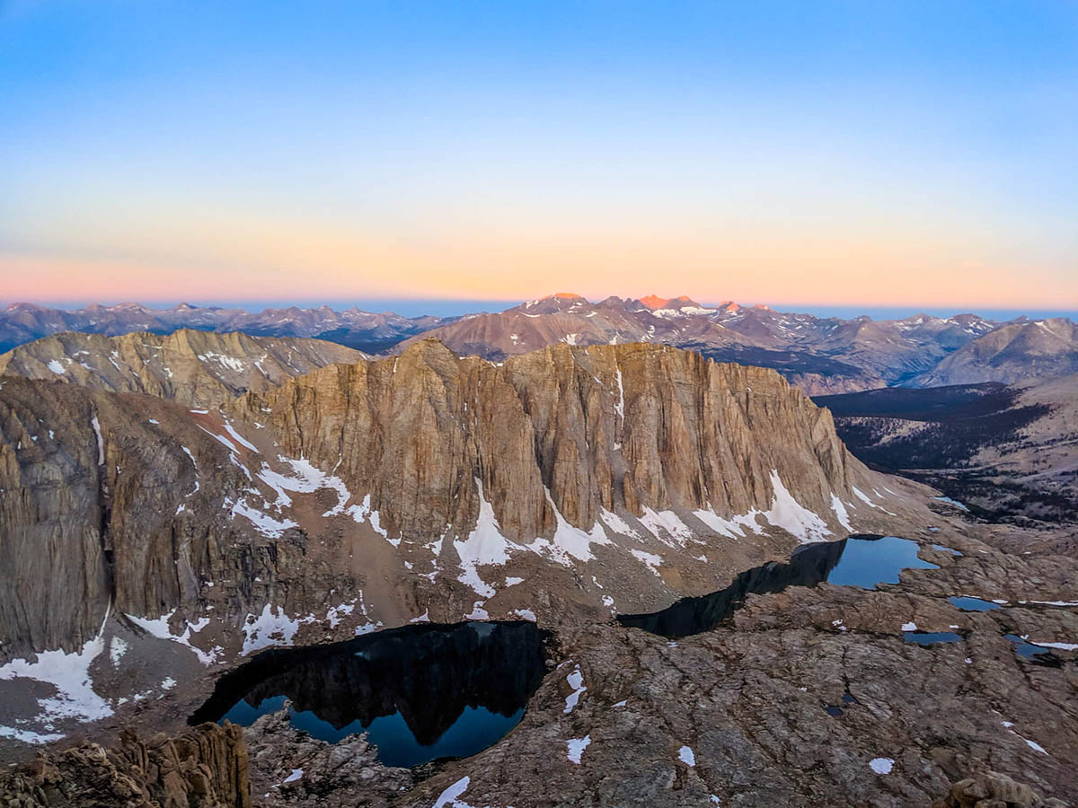 Small lakes along the route to Mt Whitney