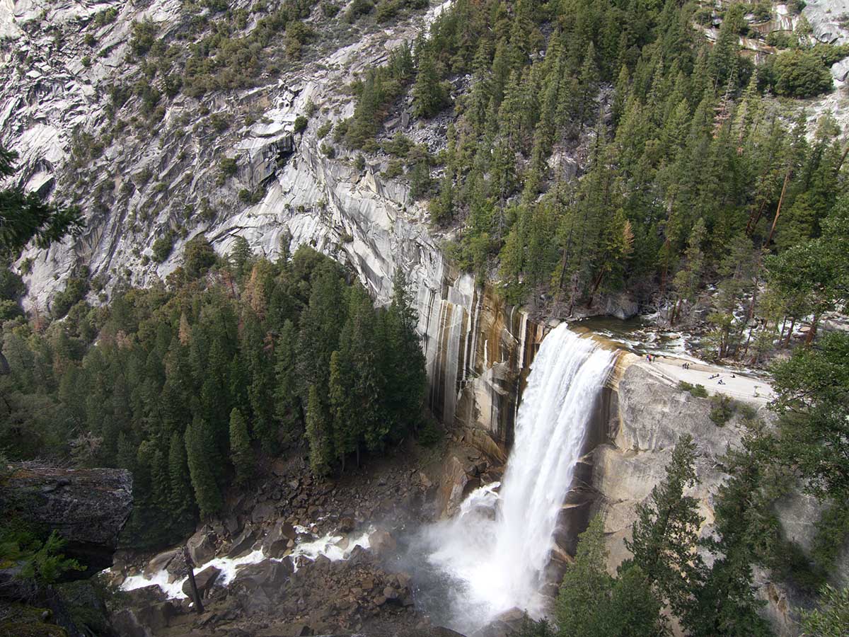 Vernal Falls from the above