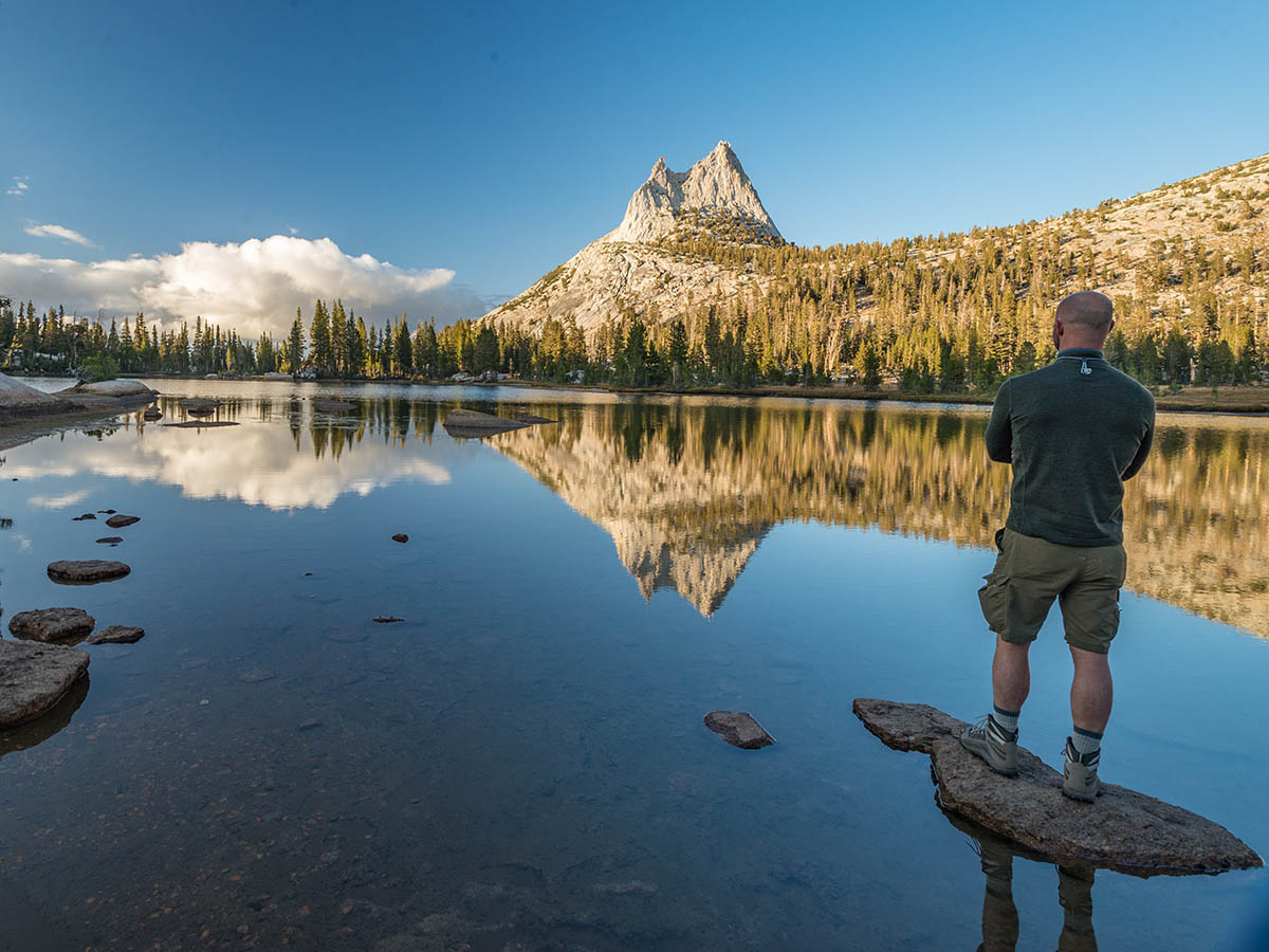 Looking at the lake in Yosemite