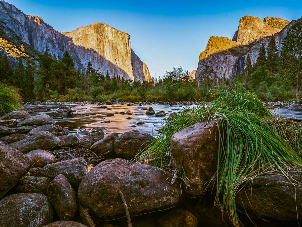 Yosemite Valley views in California