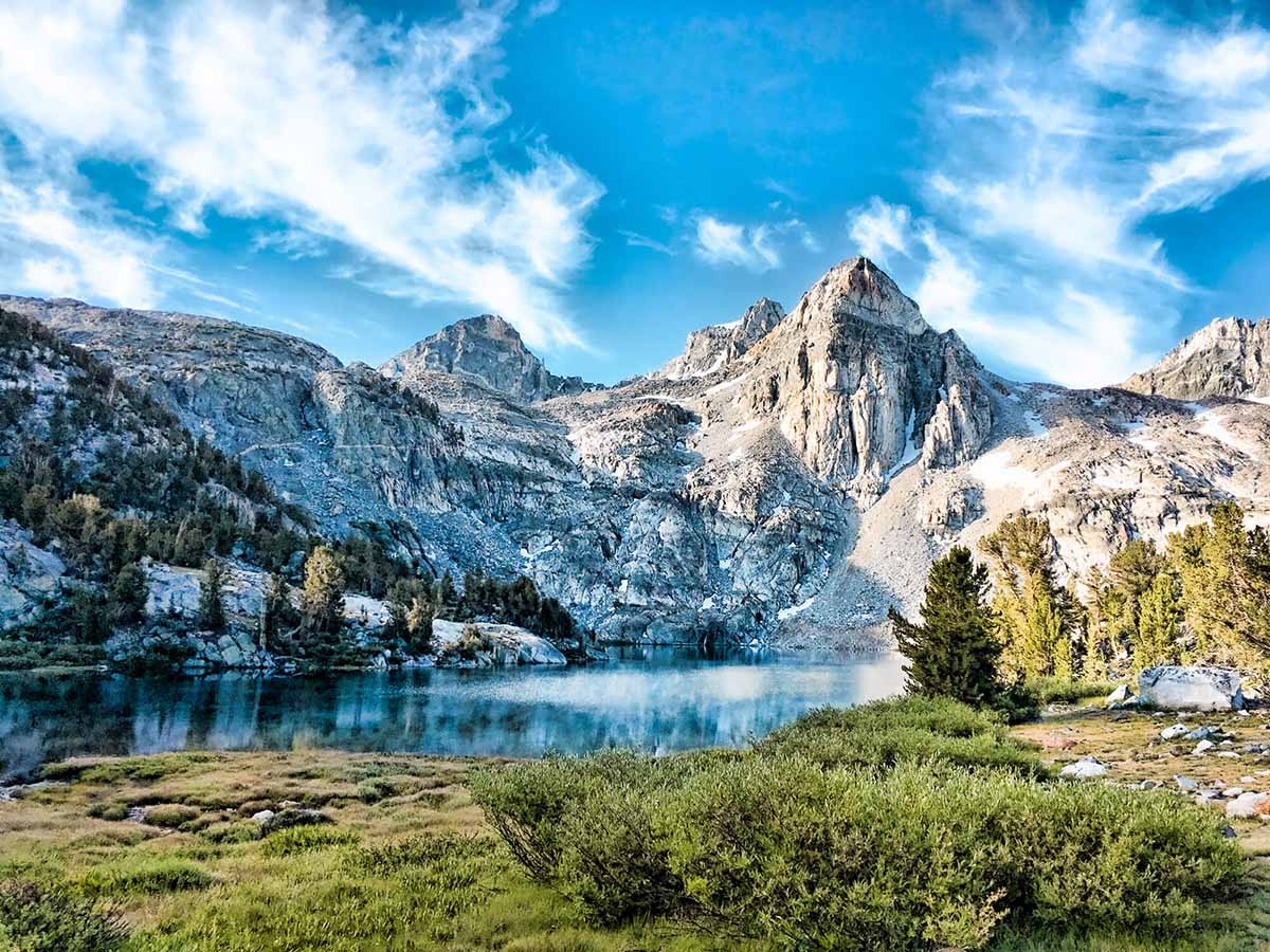 Rae Lakes in High Sierra Mountains (California)