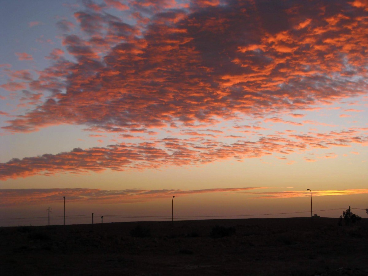 Negev Skies during the sunset