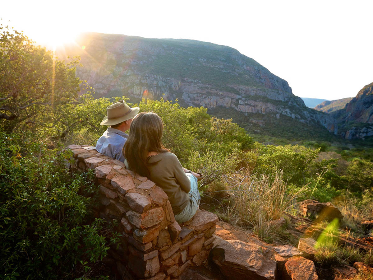 Couple enjoying Leshiba view