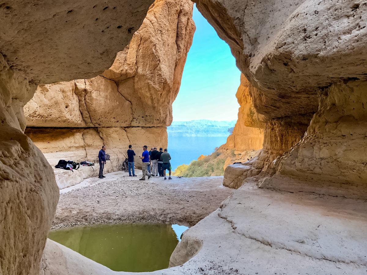 Ein Gedi Window to the Dead Sea seen hiking trek in Israel