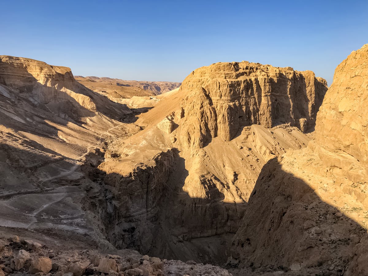 Masada South hiking treking beautiful desert rocks in Israel