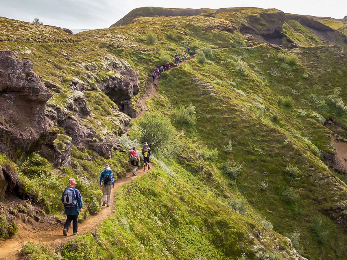 Ascent through Goðalönd 'The abode of the gods'