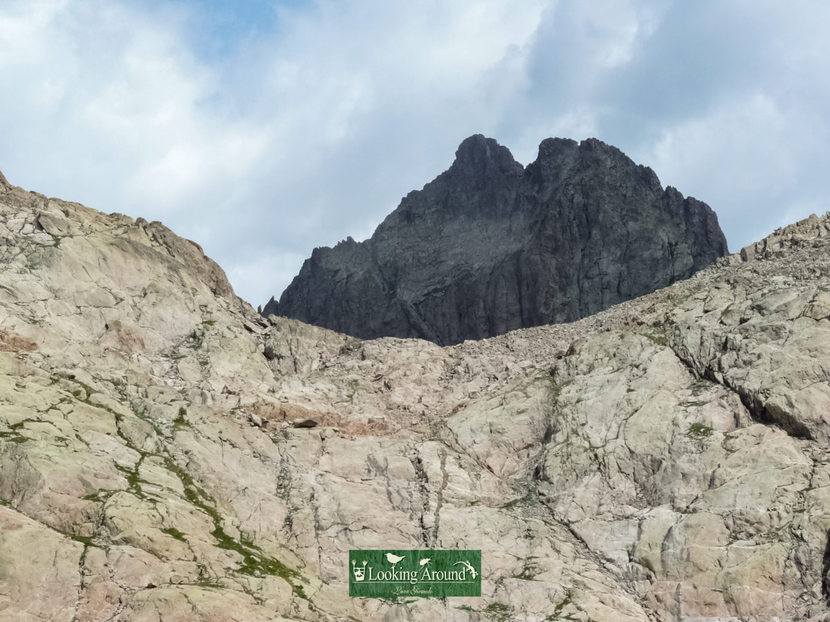 Hiking rocky mountain peaks in France along Kings Path trek