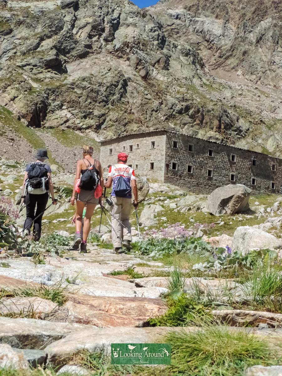 Hiking through French mountains along Kings Path trek
