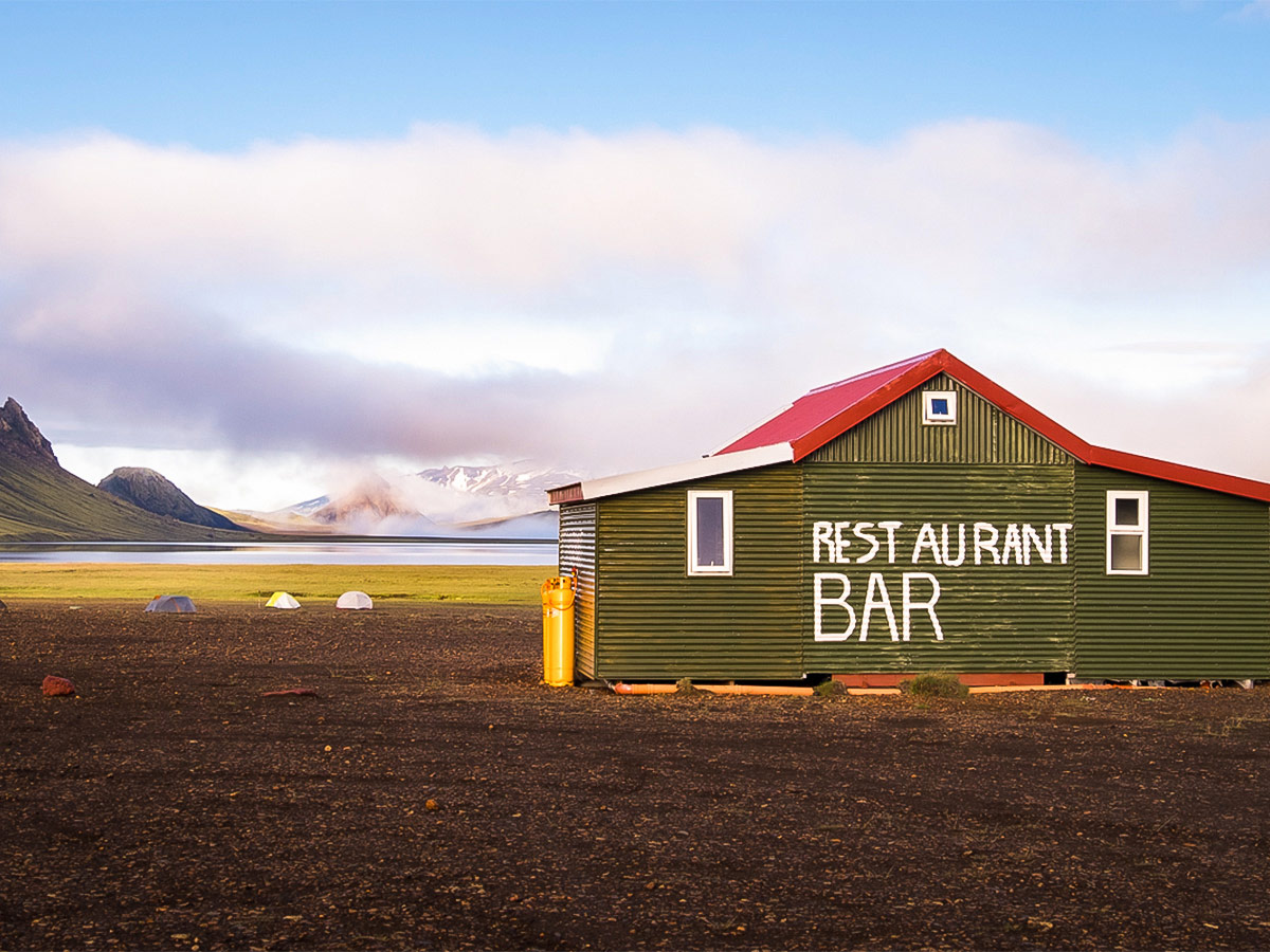 Day 7-The only restaurant and bar in the highlands at Álftavatn